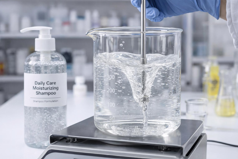 Shampoo formulation and mixing